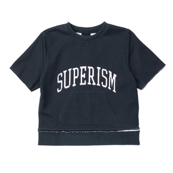 SUPERISM BLACK ATTICUS FLEECE-Shirts-Superism-kids atelier
