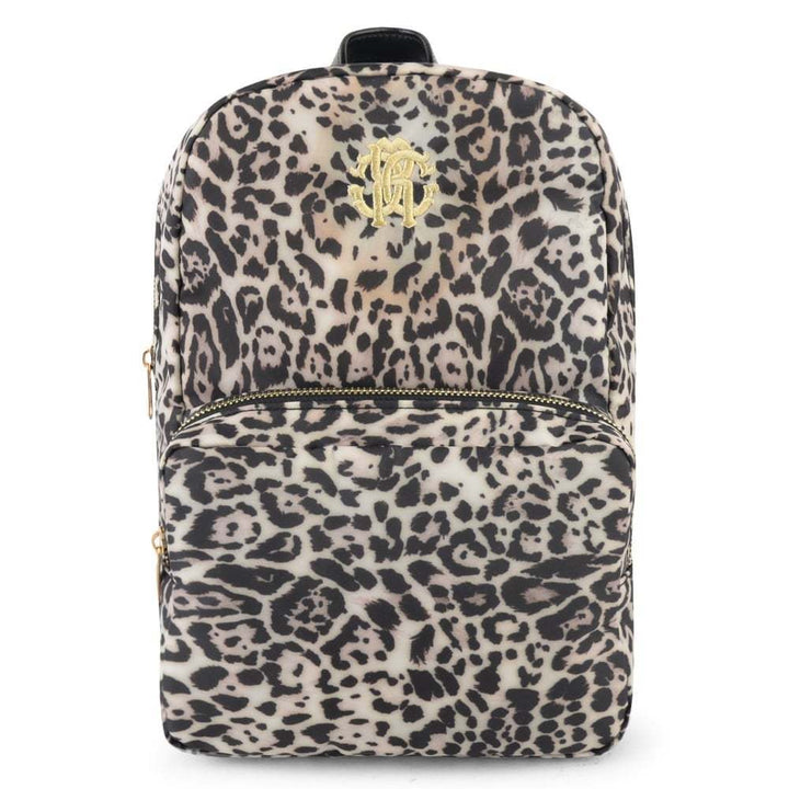 Roberto Cavalli Leopard Print Backpack-Accessories-Roberto Cavalli-One Size-Brown-kids atelier