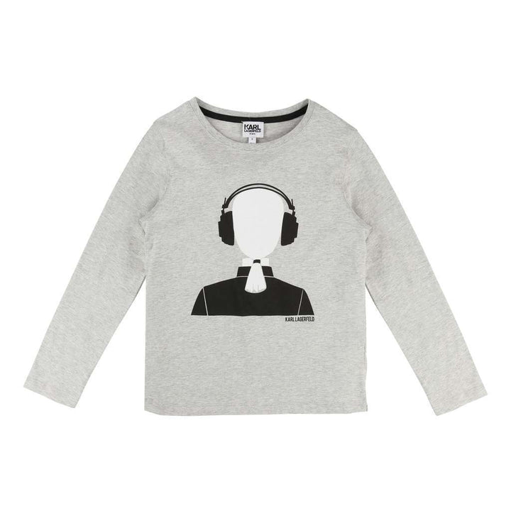 Karl Lagerfeld Gray T-Shirt-Default-Karl Lagerfeld-kids atelier