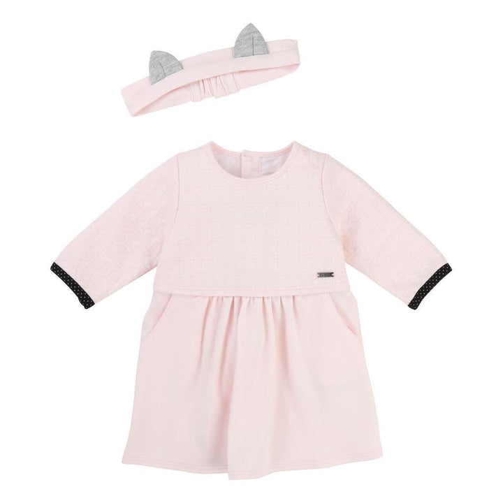 Karl Lagerfeld Pink Dress+Headband-Default-Karl Lagerfeld-kids atelier