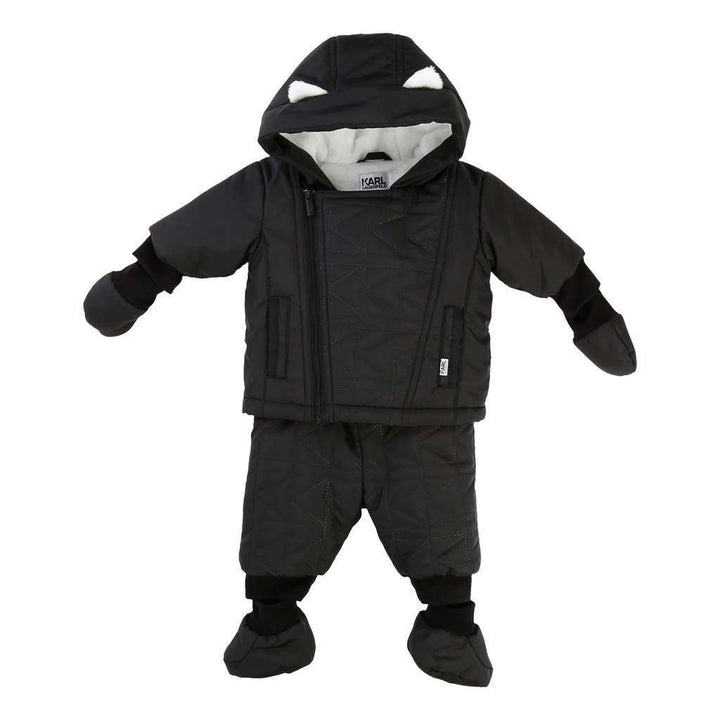Karl Lagerfeld Black Snowsuit-Default-Karl Lagerfeld-kids atelier