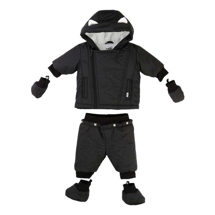 Karl Lagerfeld Black Snowsuit-Default-Karl Lagerfeld-kids atelier