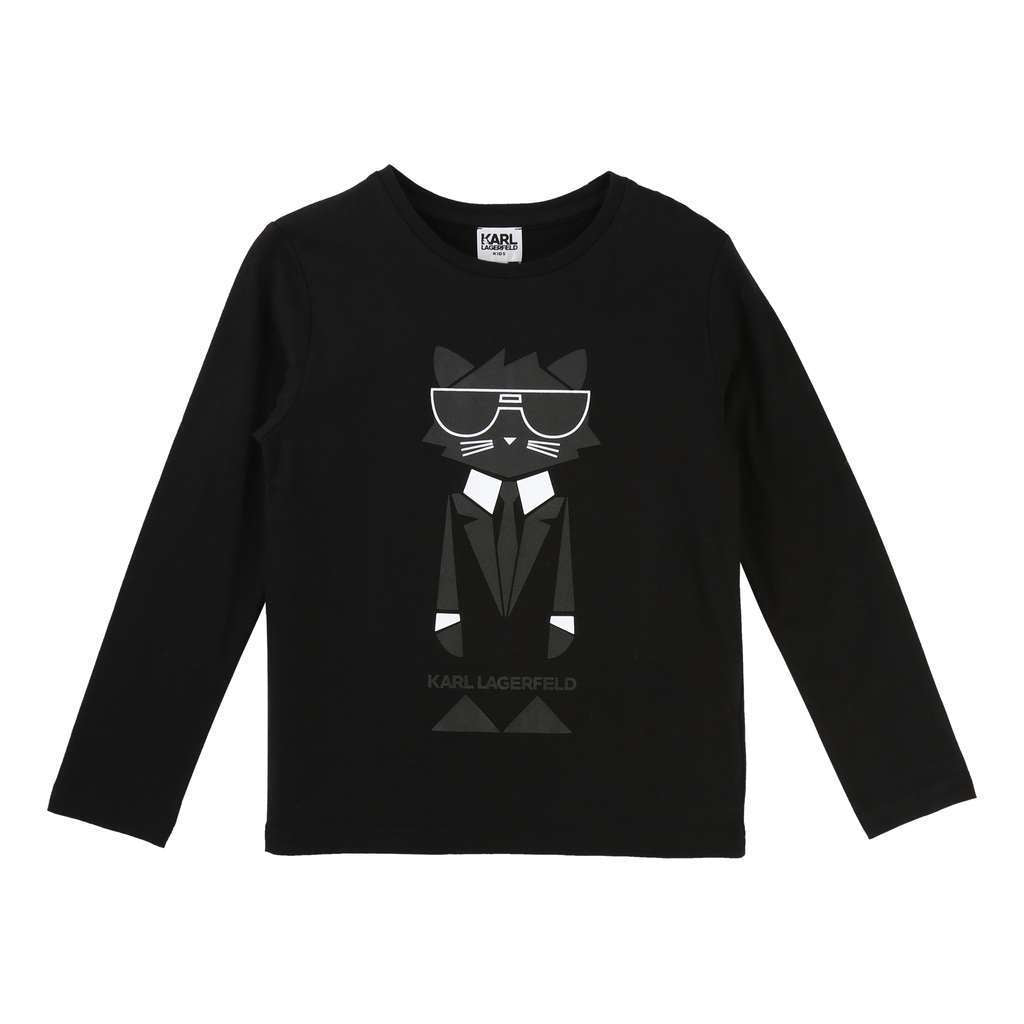 Karl Lagerfeld Black T-Shirt-Default-Karl Lagerfeld-kids atelier