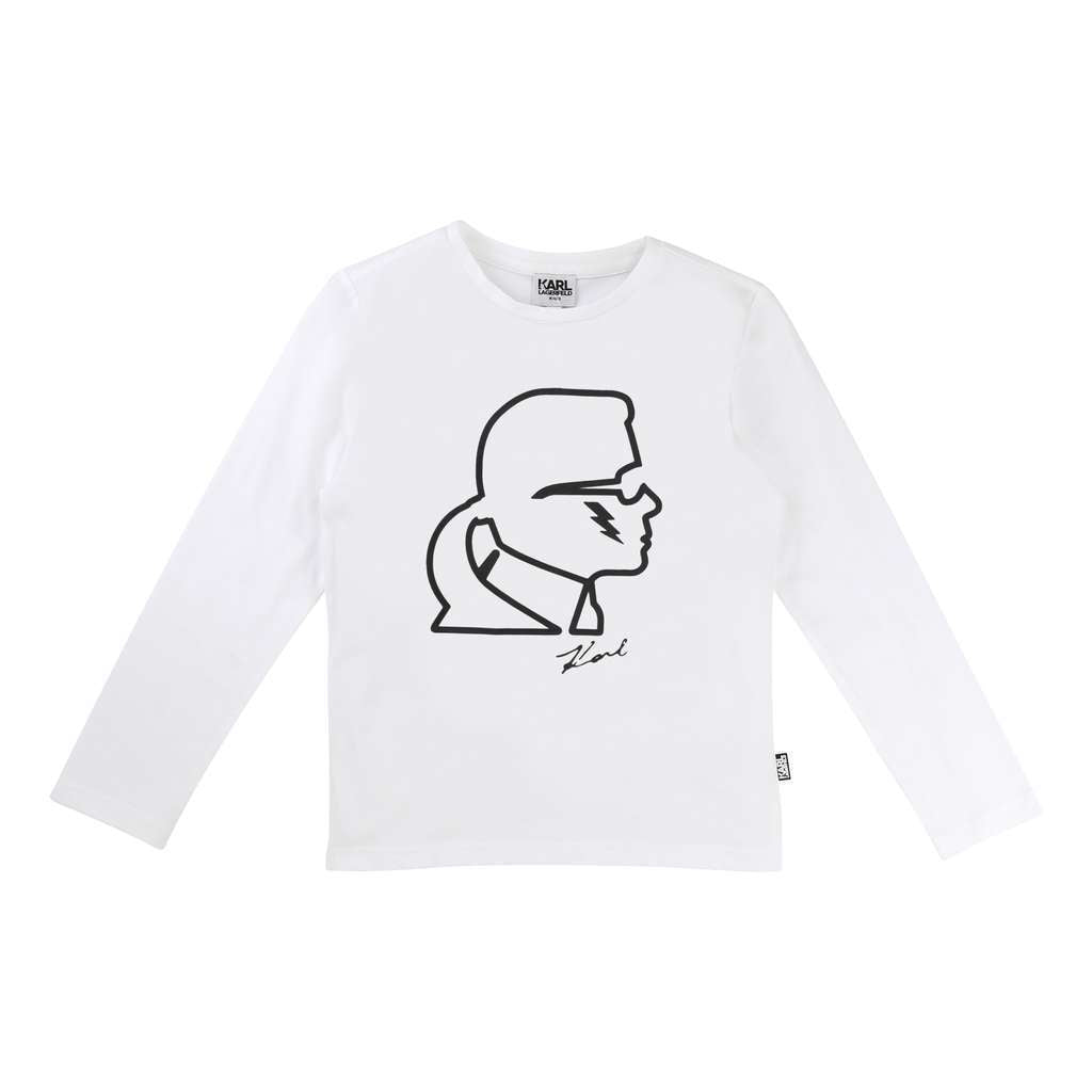 Karl Lagerfeld White T-Shirt-Default-Karl Lagerfeld-kids atelier