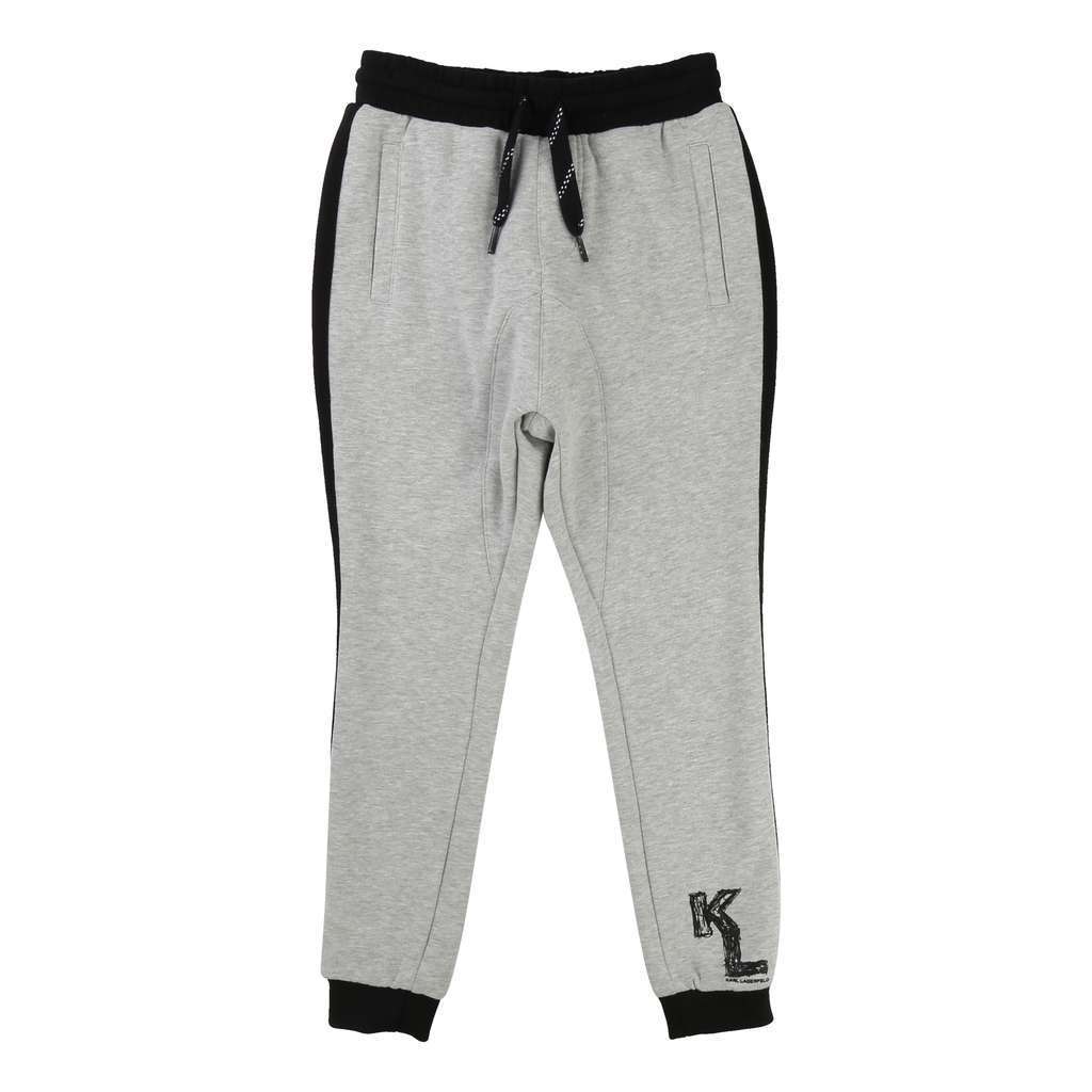 Karl Lagerfeld Grey Jogging Bottoms-Default-Karl Lagerfeld-kids atelier