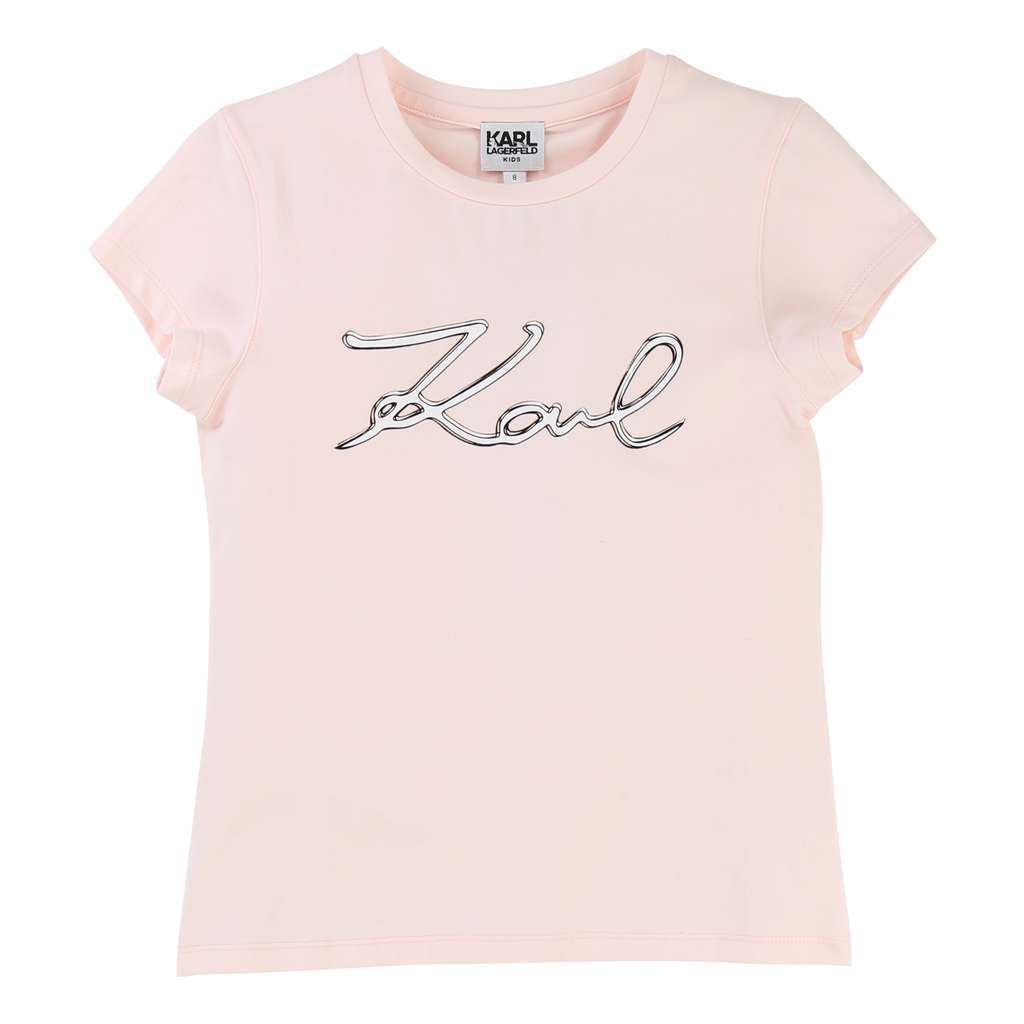 Karl Lagerfeld Pink T-Shirt-Default-Karl Lagerfeld-kids atelier