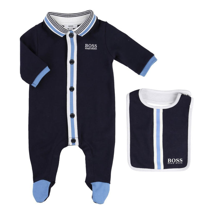 BOSS-SET PYJAMAS+BIB-J98163-849 NAVY-Default-BOSS-kids atelier