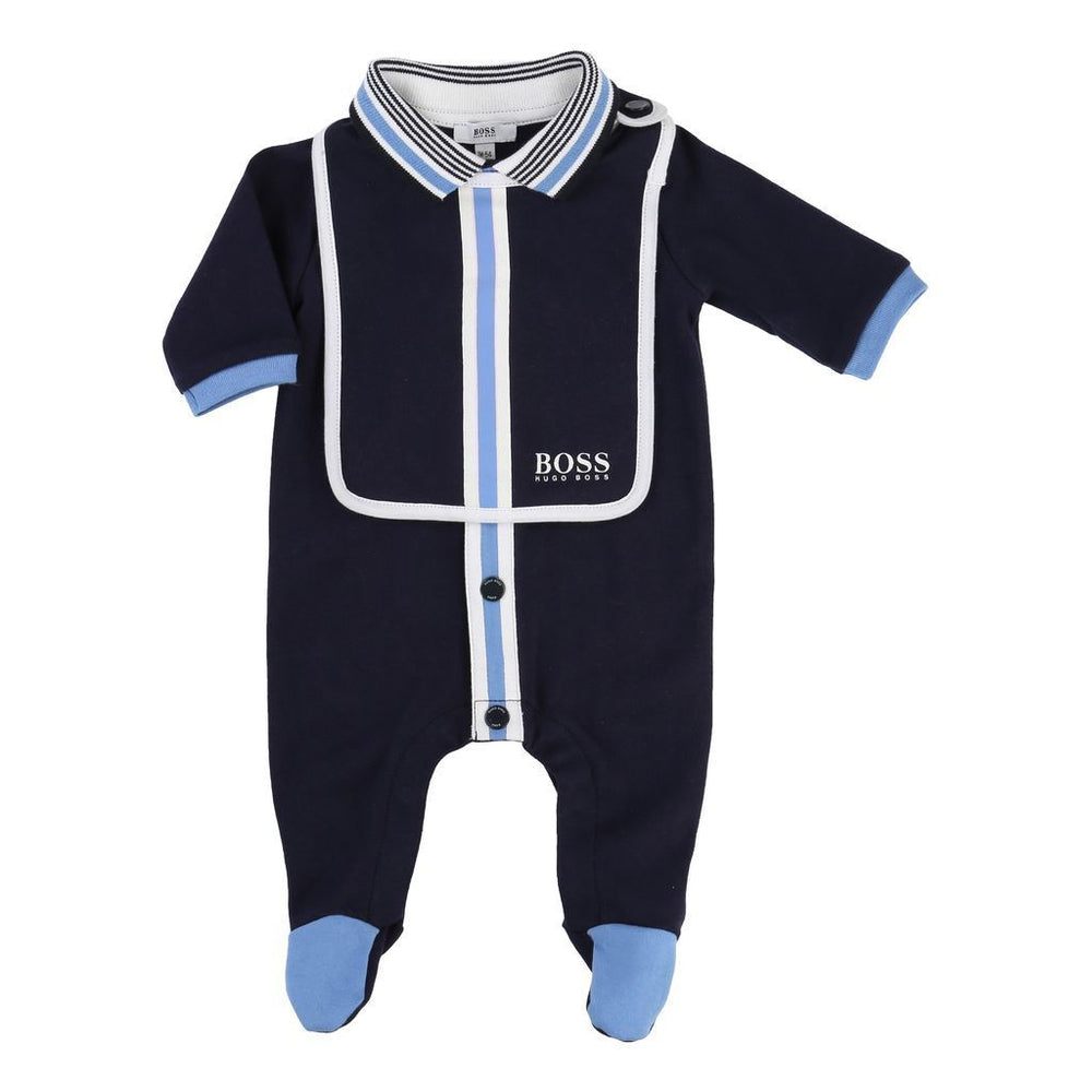 BOSS-SET PYJAMAS+BIB-J98163-849 NAVY-Default-BOSS-kids atelier