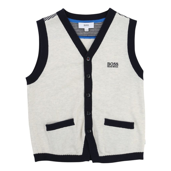 BOSS-WAISTCOAT-J25A09-C04 SAND-Default-BOSS-kids atelier