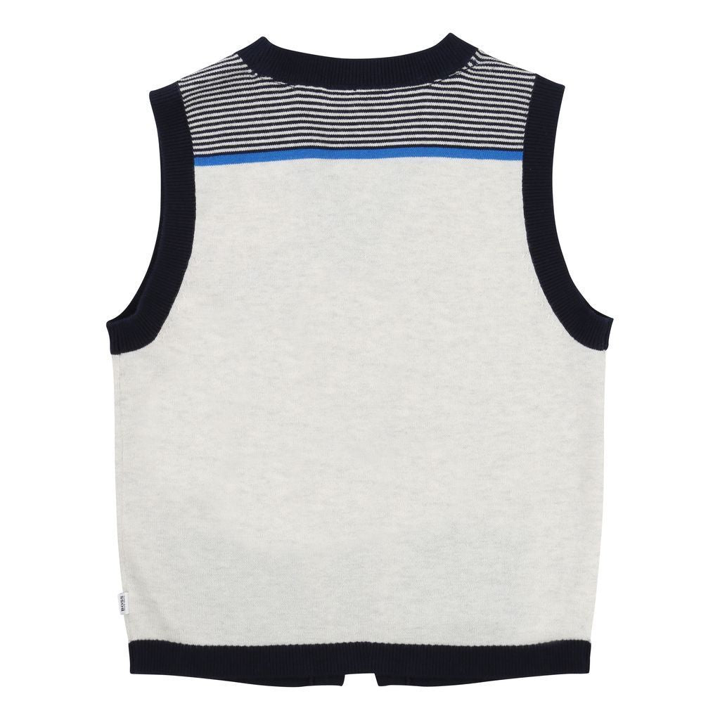 BOSS-WAISTCOAT-J25A09-C04 SAND-Default-BOSS-kids atelier