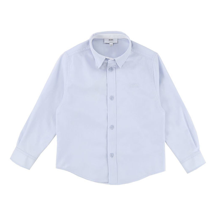 BOSS-LONG SLEEVED SHIRT-J25977-771 PALE BLUE-Default-BOSS-kids atelier