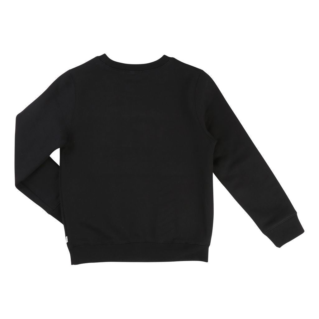 BOSS-SWEATSHIRT-J25984-09B BLACK-Sweaters-BOSS-kids atelier