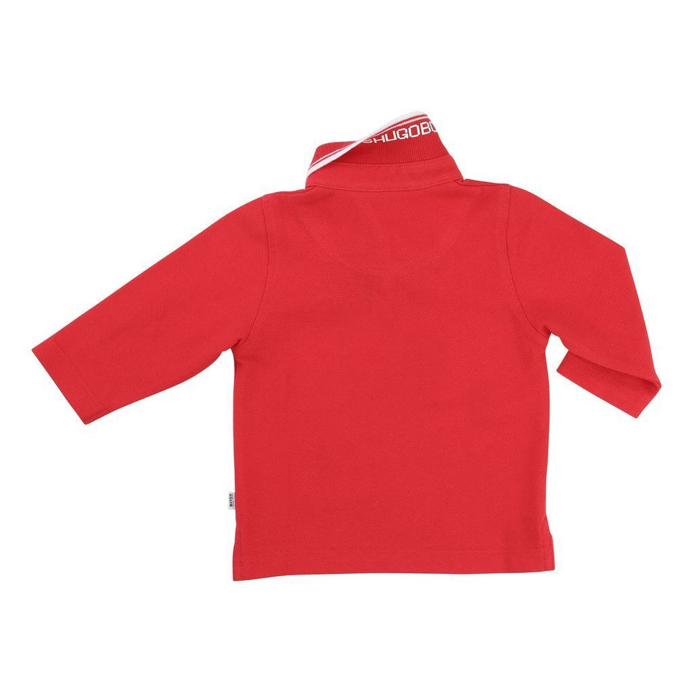 BOSS-LONG SLEEVE POLO-J05V48-97S RED-Default-BOSS-kids atelier