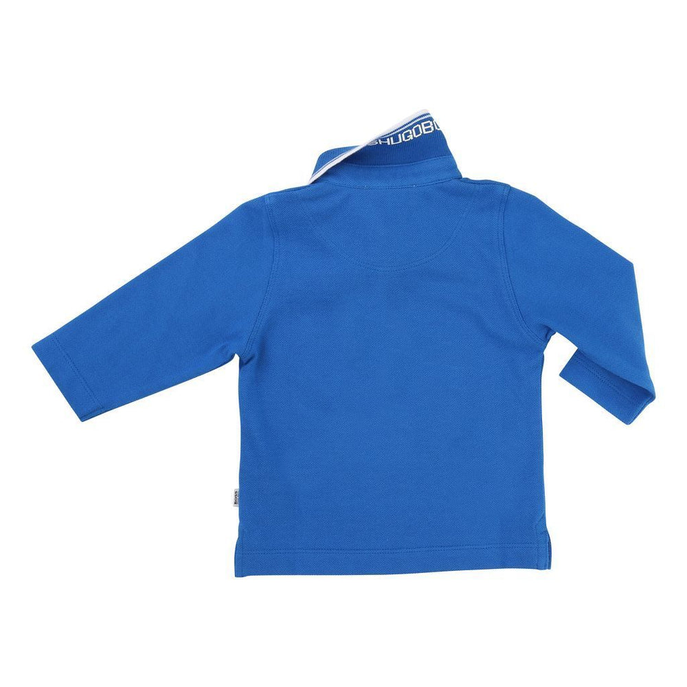 BOSS-LONG SLEEVE POLO-J05V48-76N TURQUOISE-Default-BOSS-kids atelier