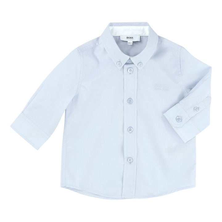 BOSS-LONG SLEEVED SHIRT-J05508-771 PALE BLUE-Default-BOSS-kids atelier