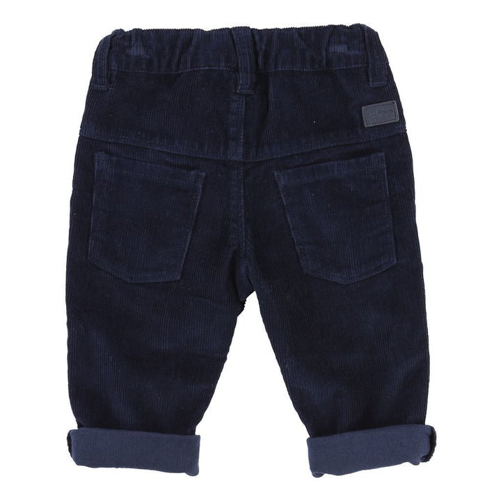BOSS-VELVET TROUSERS-J04249-849 NAVY-Default-BOSS-kids atelier