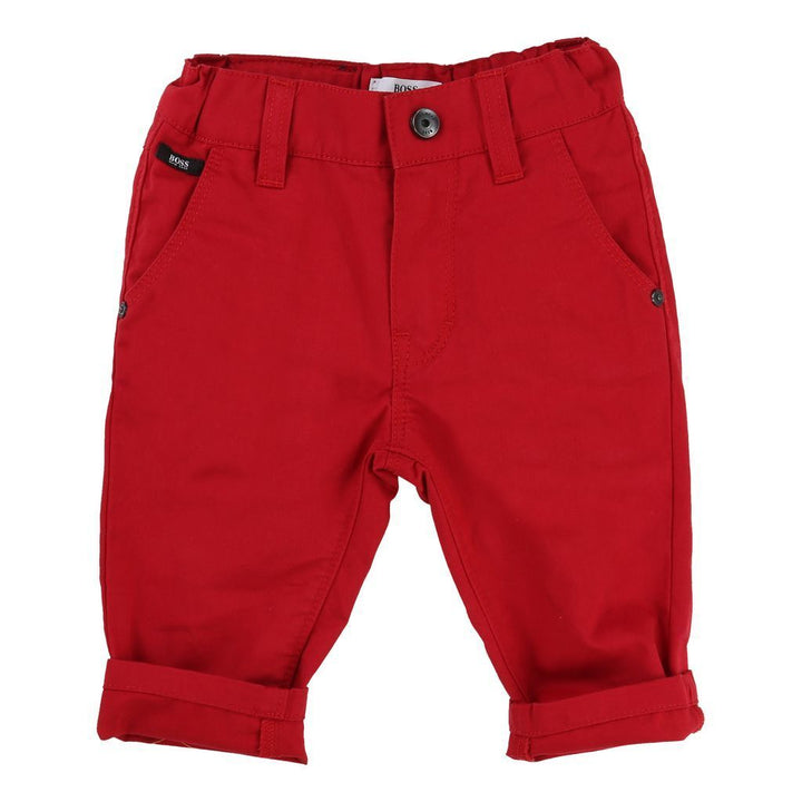 BOSS-TROUSERS-J04248-96M CHERRY RED-Default-BOSS-kids atelier