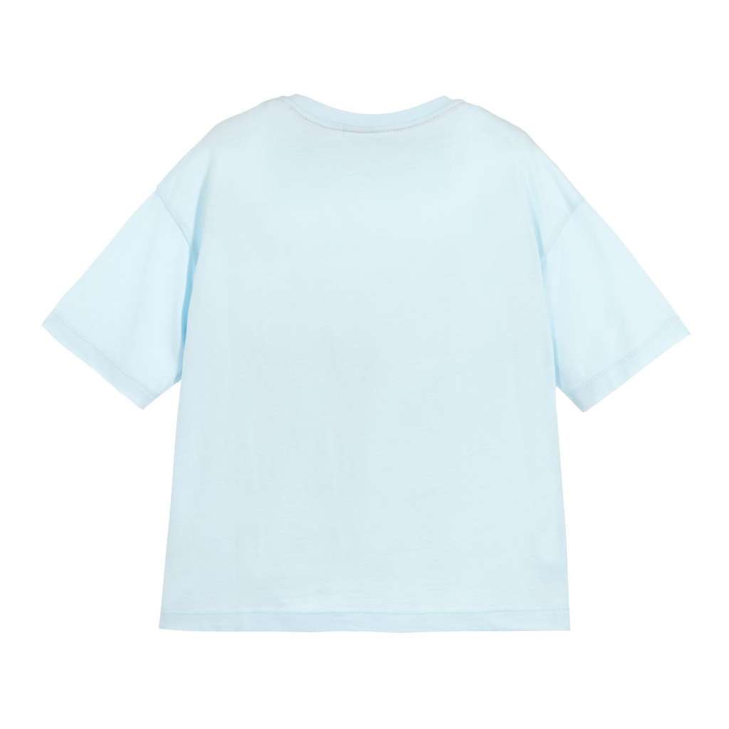 Fendi Light Blue Logo T-Shirt-T-Shirt-Fendi-kids atelier