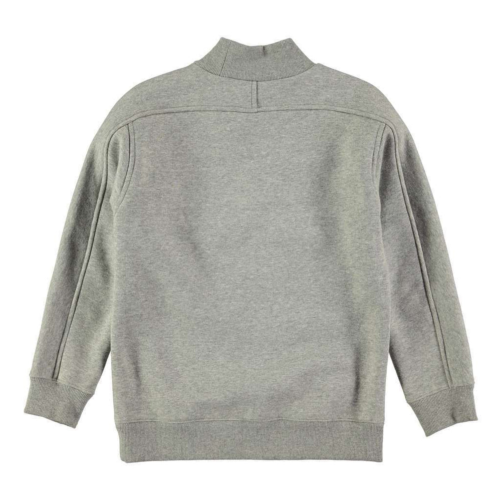 Molo Magne Grey Melange Sweaters-Sweaters-Molo-kids atelier