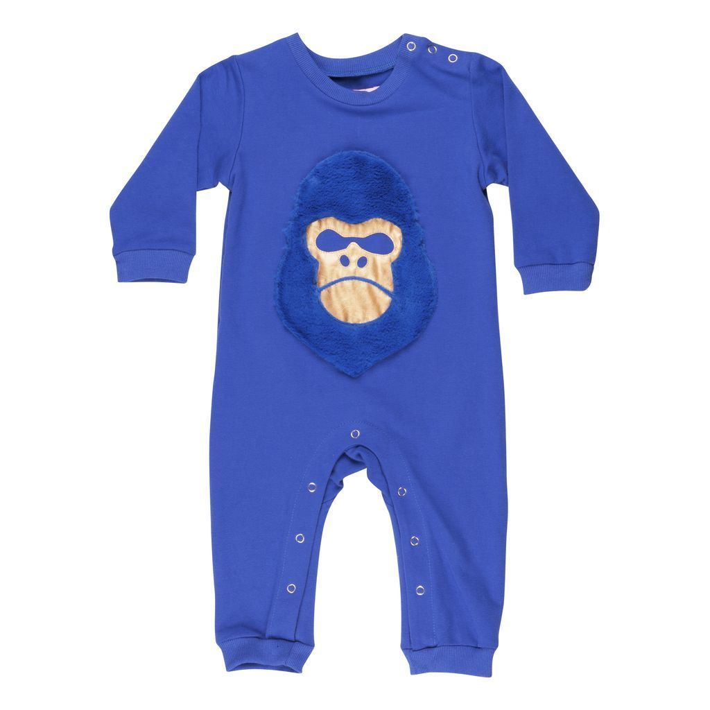 BangBang Copenhagen Gorilla Baby Blue Romper-Default-BangBang Copenhagen-kids atelier