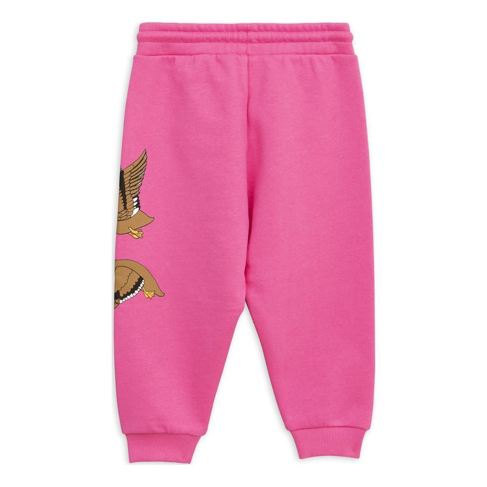 Mini Rodini Pink Duck sweatpants-Pants-Mini Rodini-kids atelier