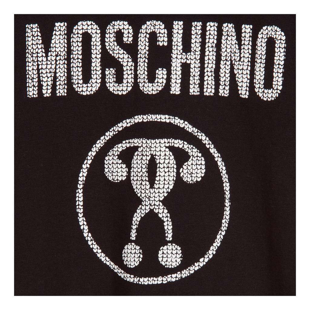 MOSCHINO BLACK MILANO GRAPHIC T-SHIRT-T-Shirt-Moschino-kids atelier