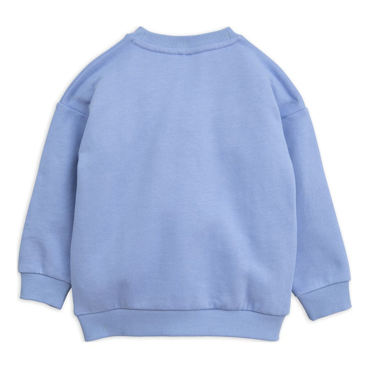 Mini Rodini Blue Cheercat Sweatshirt-Sweaters-Mini Rodini-kids atelier