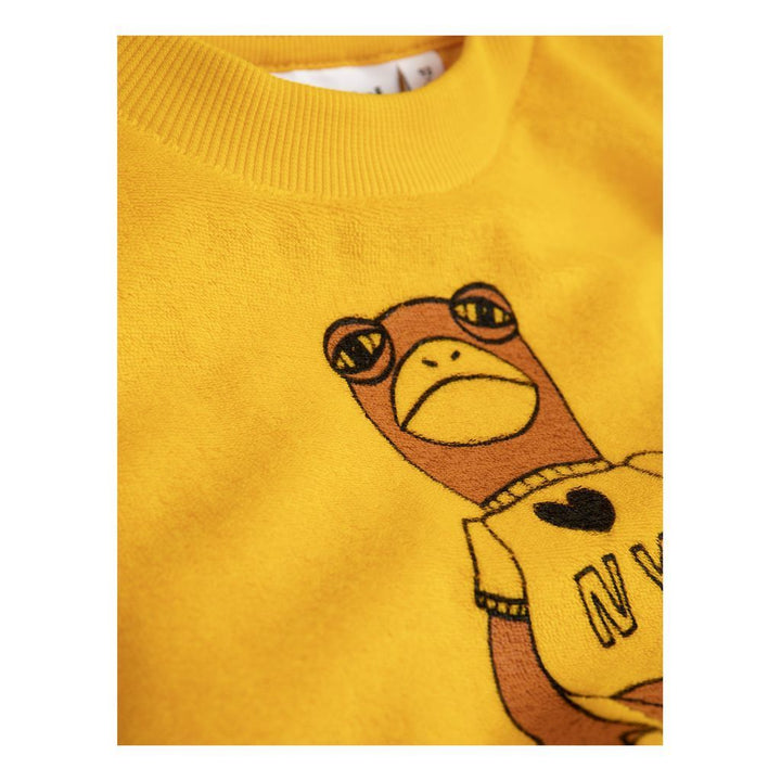 Mini Rodini Yellow Frog Sweatshirt-Sweaters-Mini Rodini-kids atelier