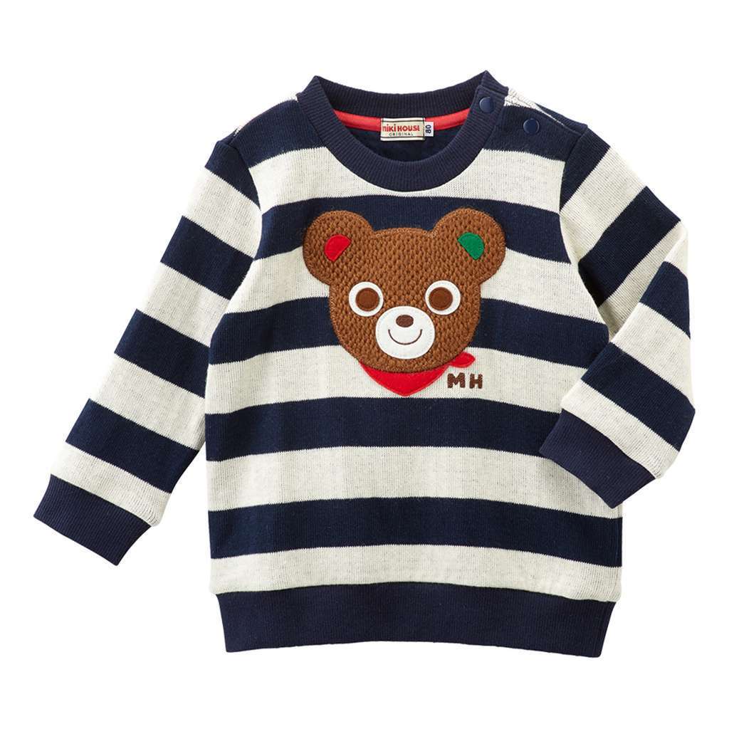 MIKI HOUSE BEAR SWEATSHIRT-Sweaters-MIKI HOUSE-kids atelier
