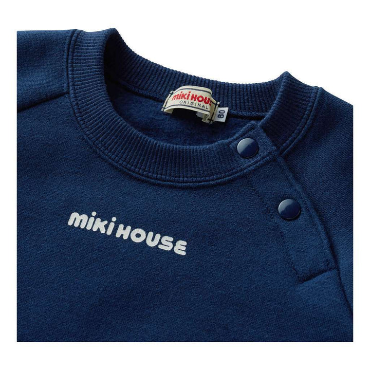 MIKI HOUSE NAVY SWEATSHIRT-Sweaters-MIKI HOUSE-kids atelier