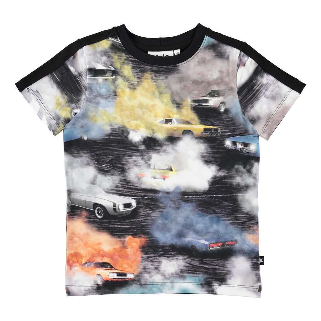 Molo Rishi Car Burnout Smoke T-shirt-T-Shirt-Molo-kids atelier