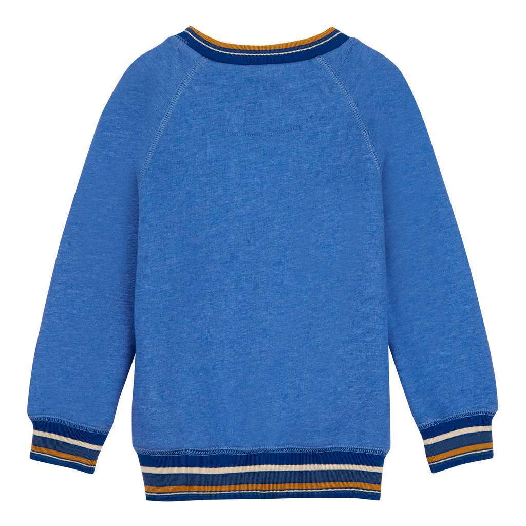 Oilily Blue Wild Life Hobbe sweater-Sweaters-Oilily-kids atelier