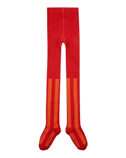 Oilily Red Orange Stripe Meepia Tights-Accessories-Oilily-kids atelier