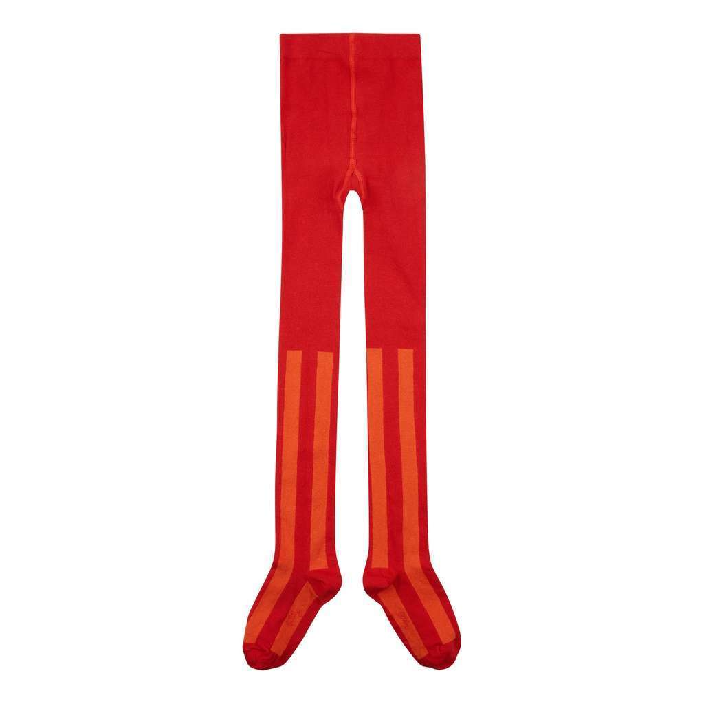 Oilily Red Orange Stripe Meepia Tights-Accessories-Oilily-kids atelier
