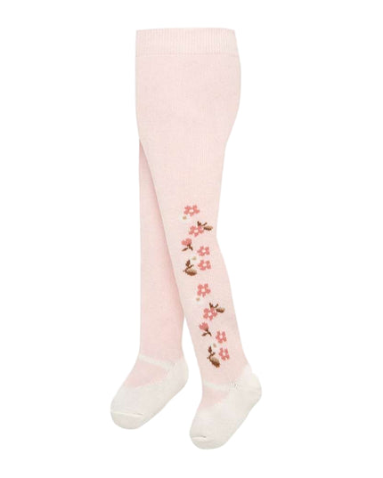 Mayoral Pink Rose Jacquard Tights-Accessories-Mayoral-kids atelier