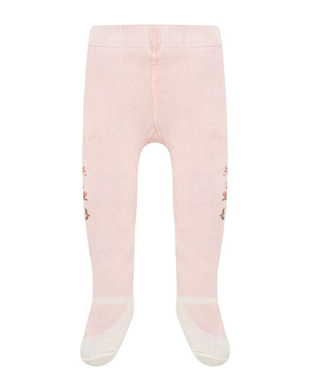 Mayoral Pink Rose Jacquard Tights-Accessories-Mayoral-kids atelier