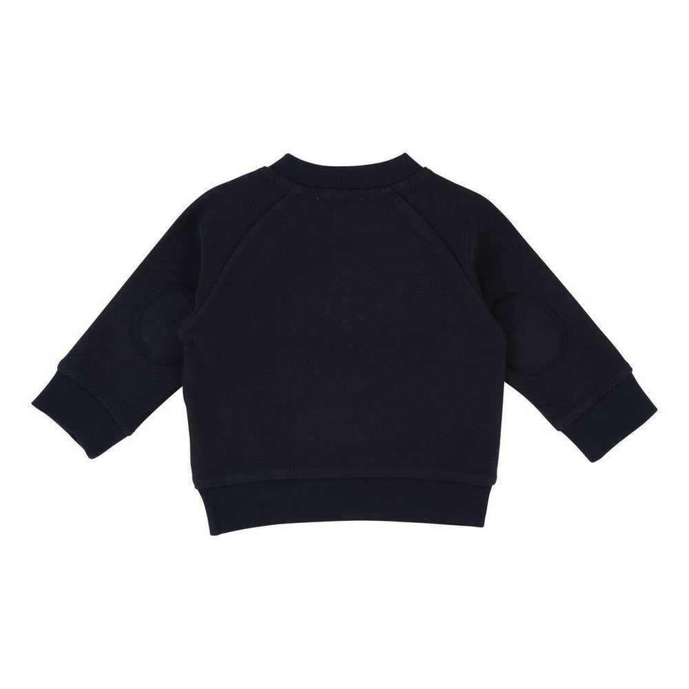 BOSS BLACK STITCHED LOGO SWEATSHIRT-Sweaters-BOSS-kids atelier