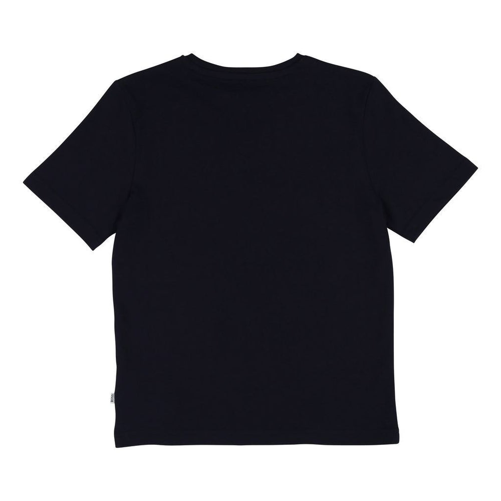 Boss Black Split Logo T-Shirt-T-Shirt-BOSS-kids atelier