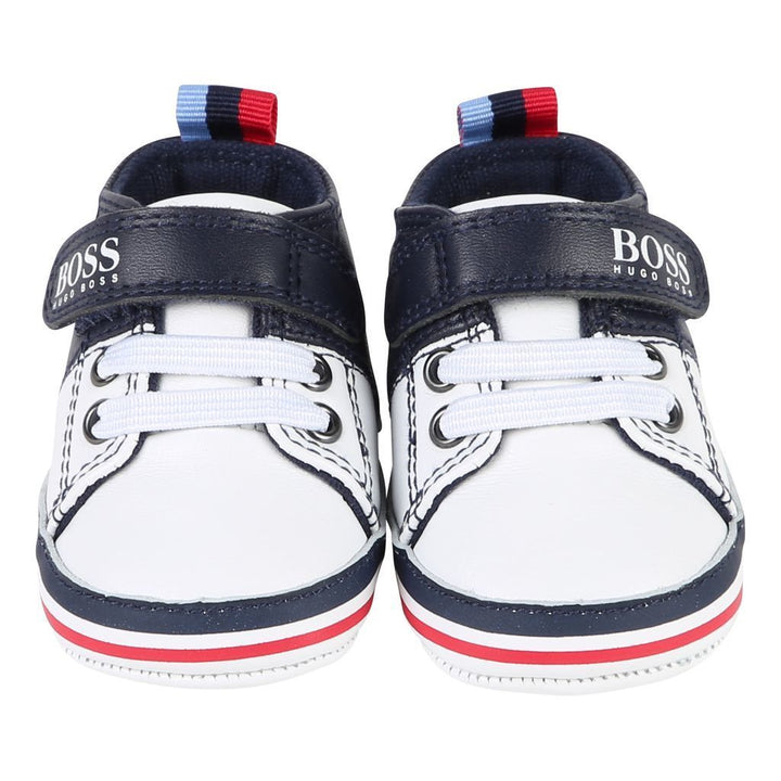 Boss Navy White Trainers-Shoes-BOSS-kids atelier
