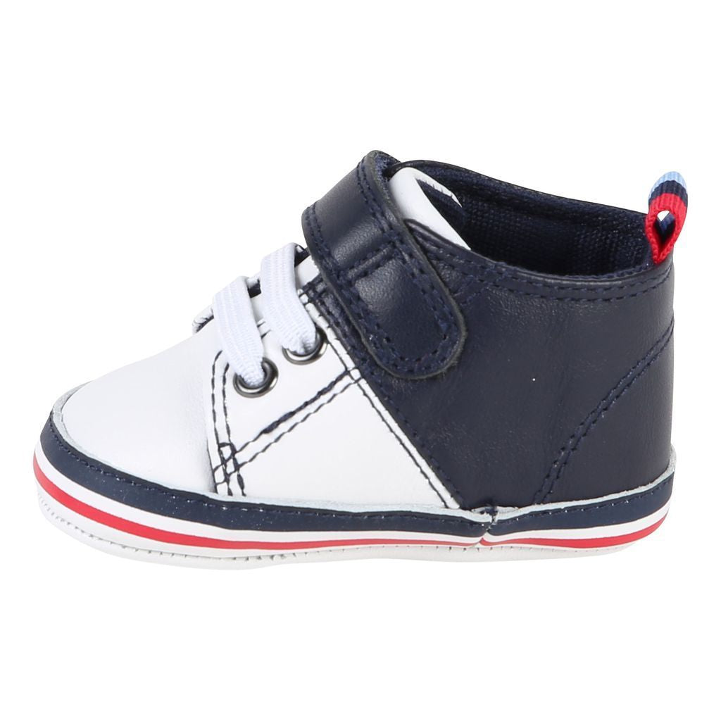 Boss Navy White Trainers-Shoes-BOSS-kids atelier