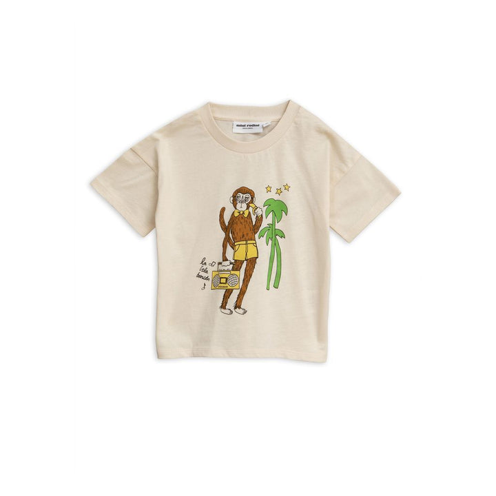 Mini Rodini Offwhite Cool Monkey T-Shirt
