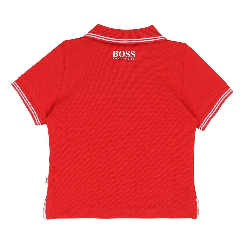 BOSS-SHORT SLEEVE POLO-J05660-97S RED