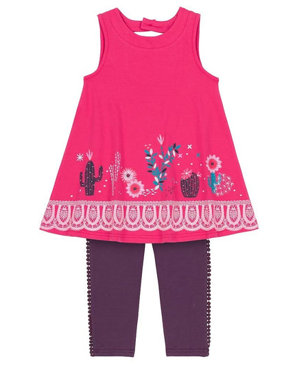 Deux Par Deux Azalea Tunic & Capri Jersey Set -a30h175-704-