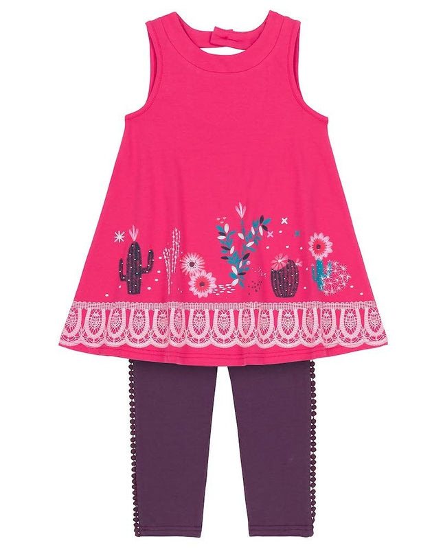 Deux Par Deux Azalea Tunic & Capri Jersey Set -a30h175-704-