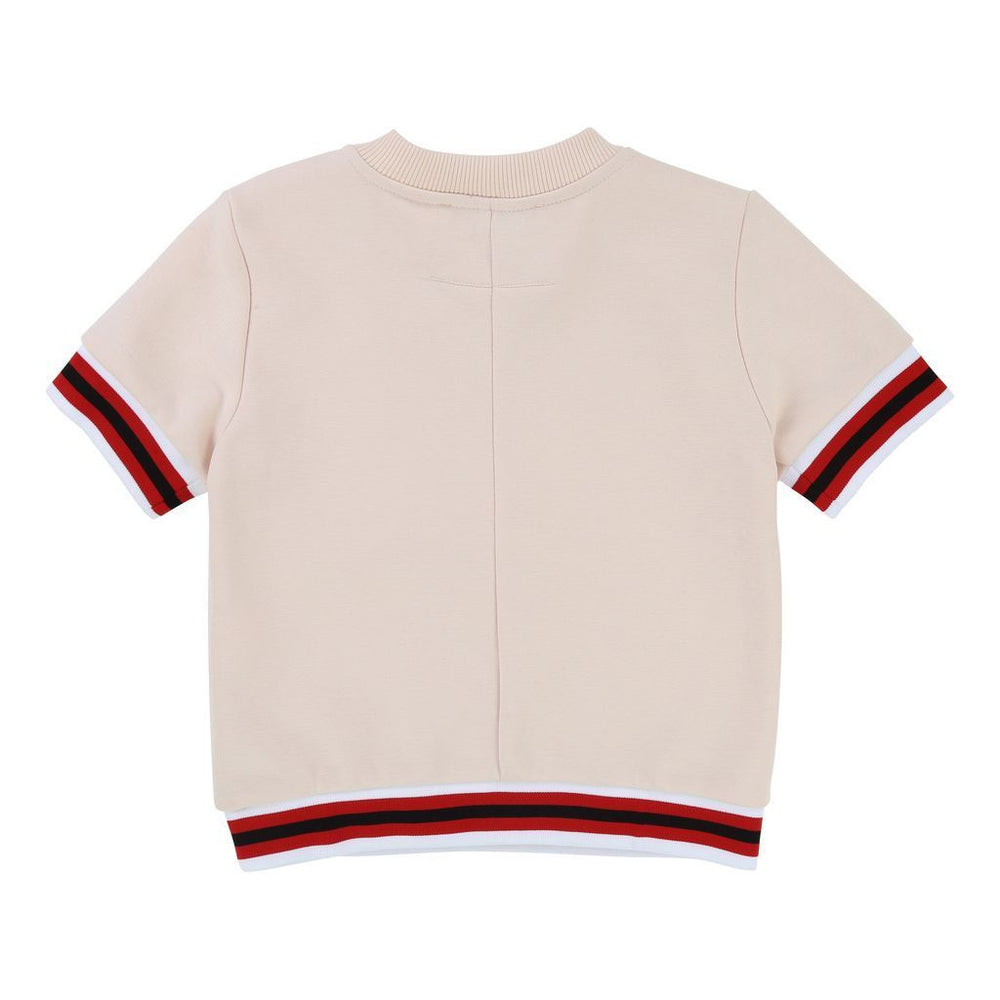 givenchy-Givenchy Beige Logo T-Shirt-h15050-471