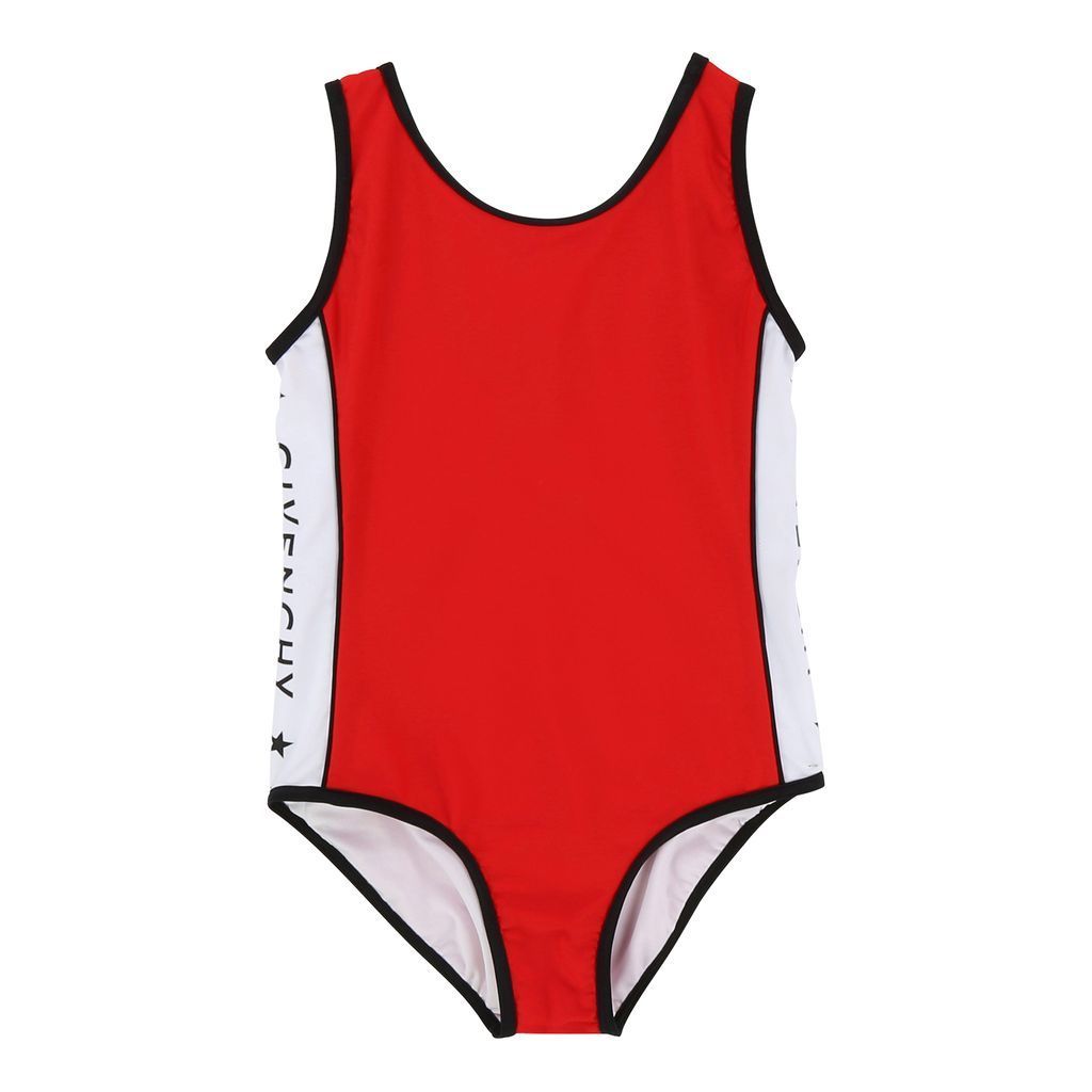 Givenchy Red Logo Tape Swimsuit-h17005-991