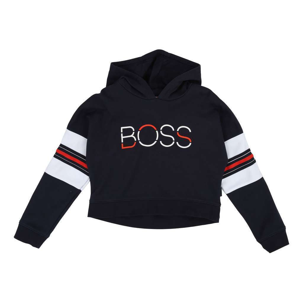 Boss Navy Hoodie Sweatshirt j15379-849-