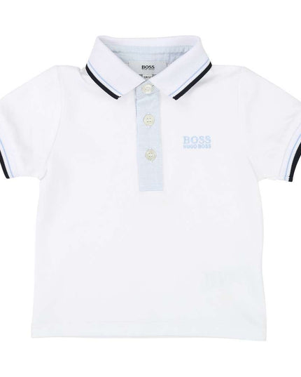 BOSS-SHORT SLEEVE POLO-J05696-10B WHITE