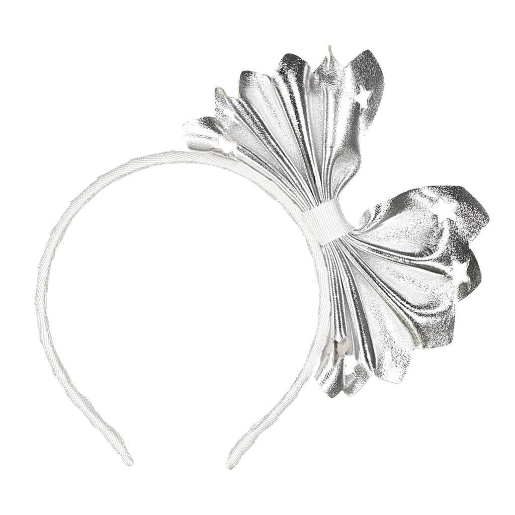 illytrilly-silver-big-bow-headband