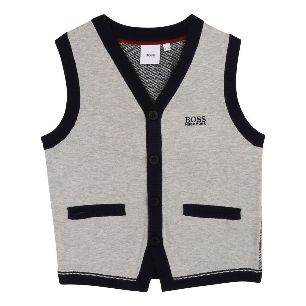 boss-light-gray-marl-cardigan-vest-j25e04-a07